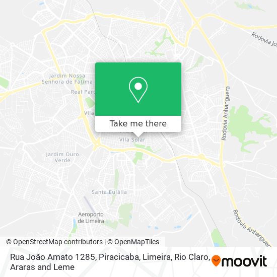 Rua João Amato 1285 map