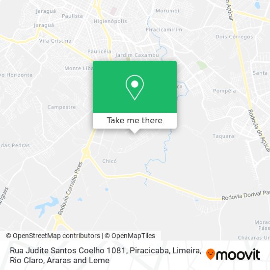 Rua Judite Santos Coelho 1081 map