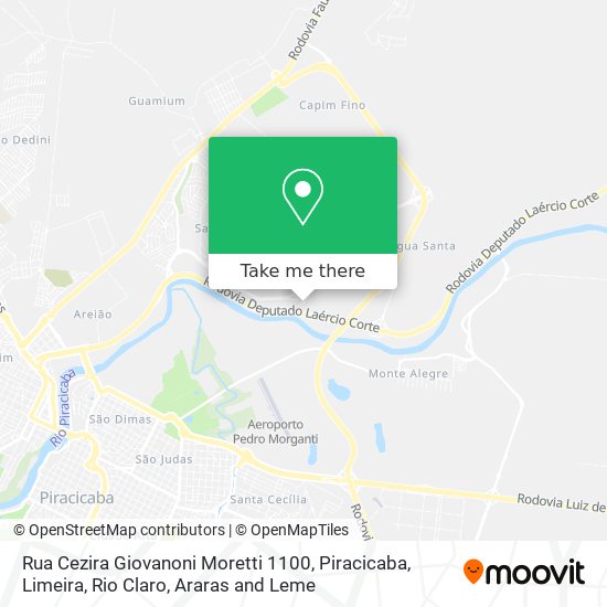 Rua Cezira Giovanoni Moretti 1100 map