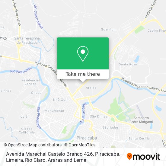 Avenida Marechal Castelo Branco 426 map