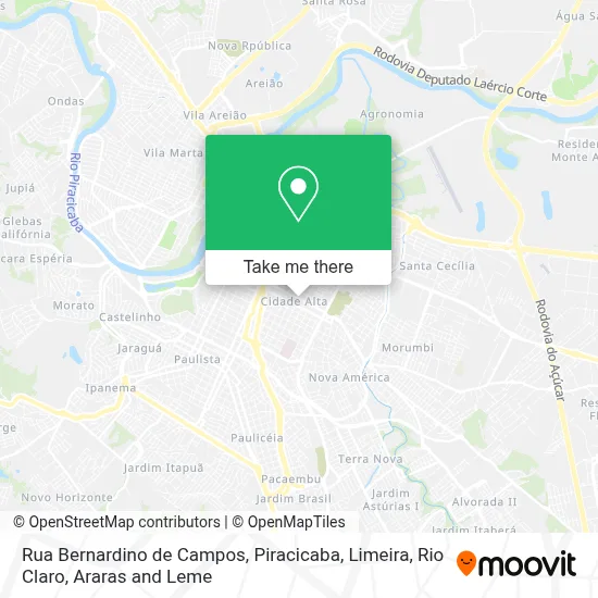 Rua Bernardino de Campos map