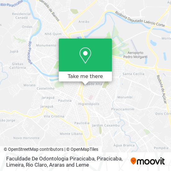 Mapa Faculdade De Odontologia Piracicaba