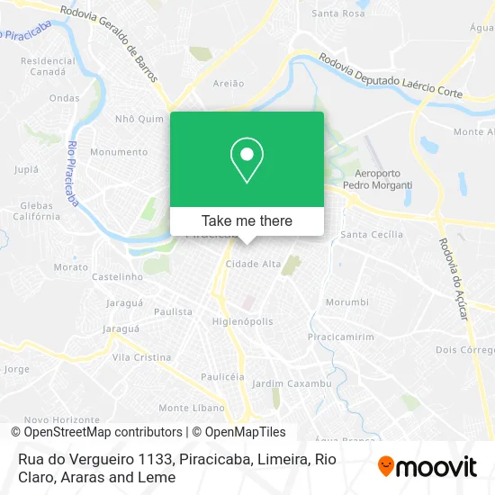 Rua do Vergueiro 1133 map