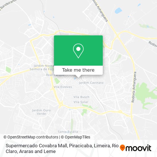 Mapa Supermercado Covabra Mall