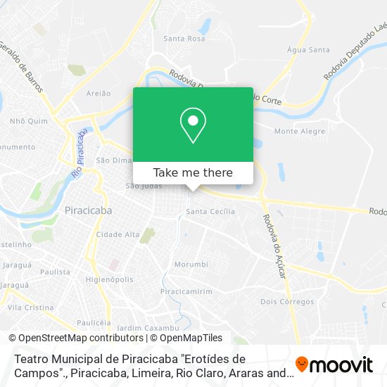 Teatro Municipal de Piracicaba "Erotídes de Campos". map