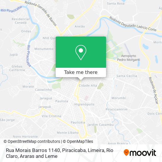 Rua Morais Barros 1140 map