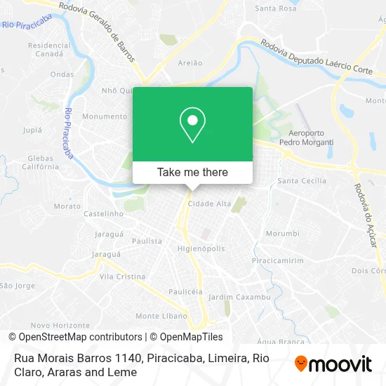 Rua Morais Barros 1140 map