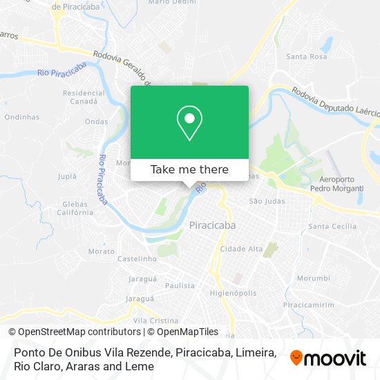 Ponto De Onibus Vila Rezende map