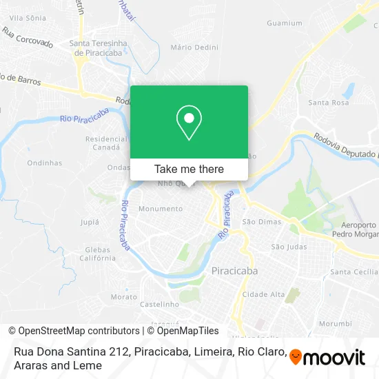 Rua Dona Santina 212 map