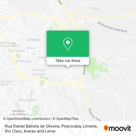 Rua Daniel Batista de Oliveira map