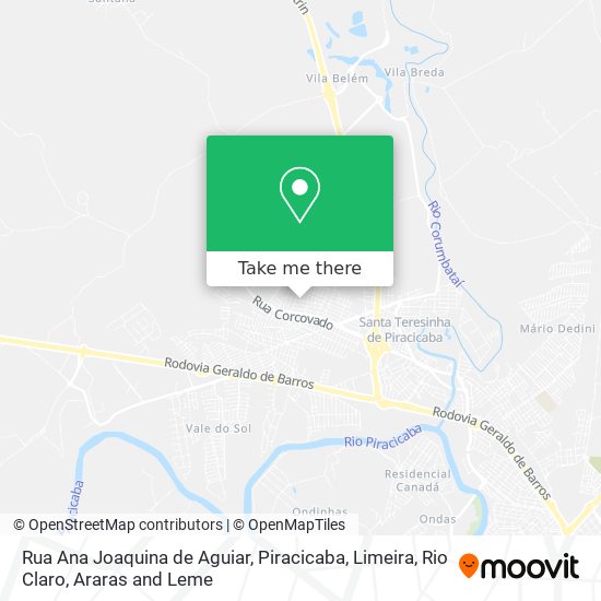 Rua Ana Joaquina de Aguiar map