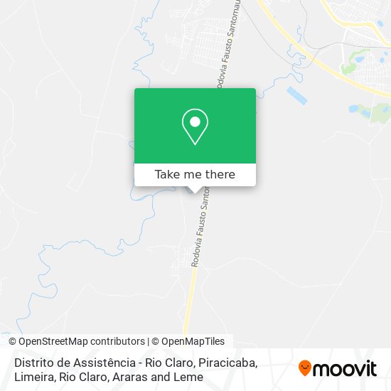 Distrito de Assistência - Rio Claro map
