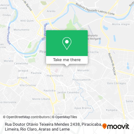 Rua Doutor Otávio Teixeira Mendes 2438 map