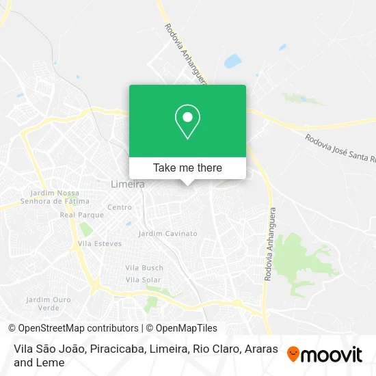 Vila São João map