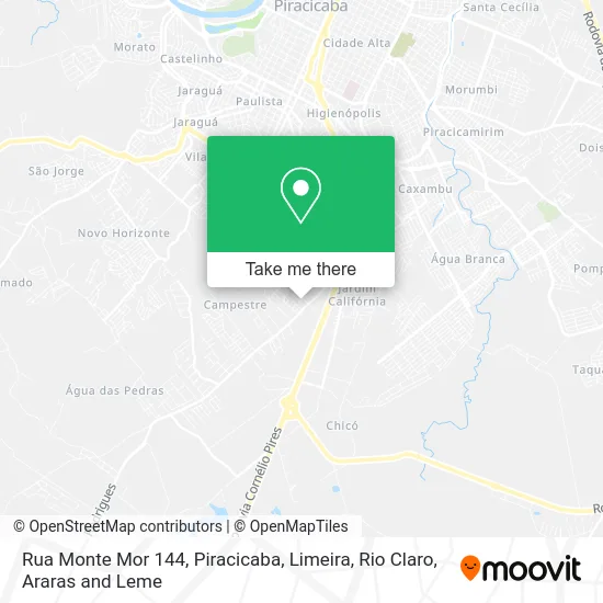 Rua Monte Mor 144 map