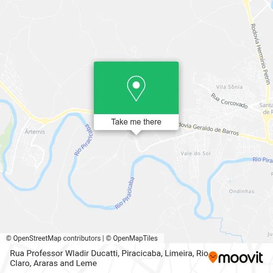 Rua Professor Wladir Ducatti map