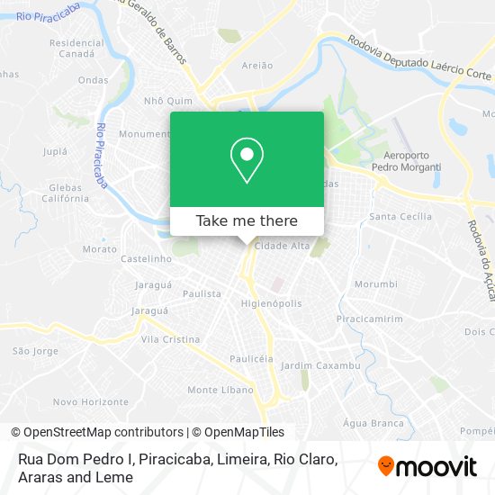 Rua Dom Pedro I map