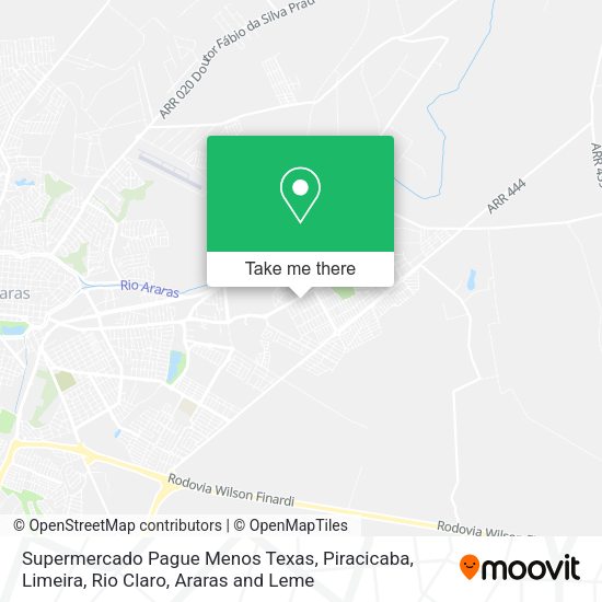 Supermercado Pague Menos Texas map