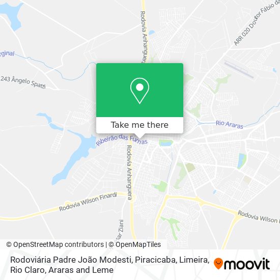 Rodoviária Padre João Modesti map