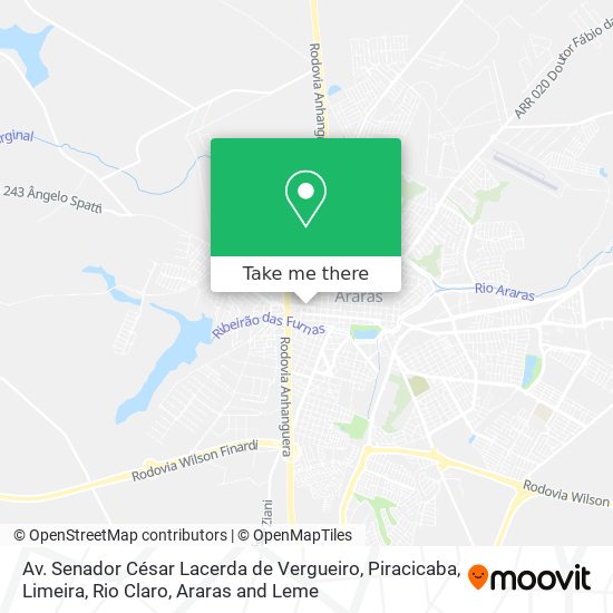 Av. Senador César Lacerda de Vergueiro map