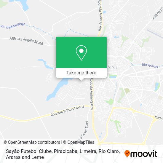 Sayão Futebol Clube map