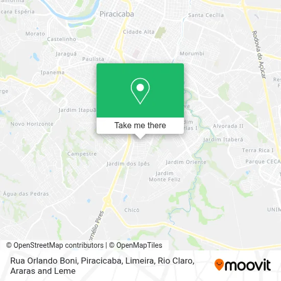 Rua Orlando Boni map