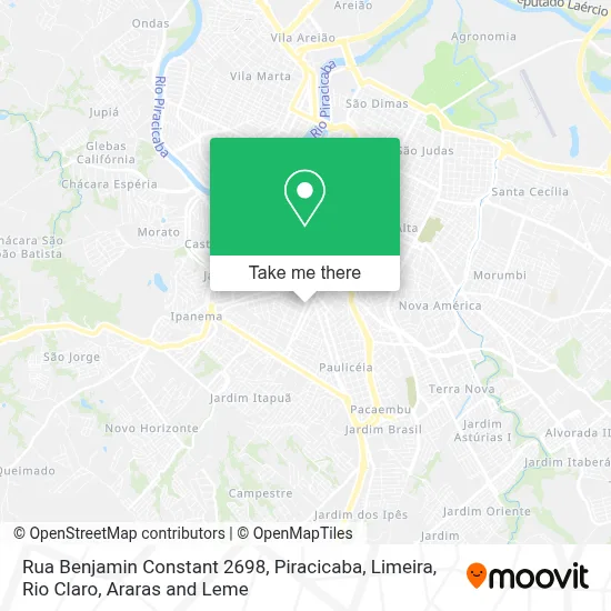 Rua Benjamin Constant 2698 map
