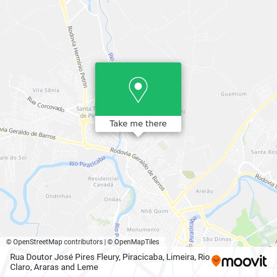 Rua Doutor José Pires Fleury map