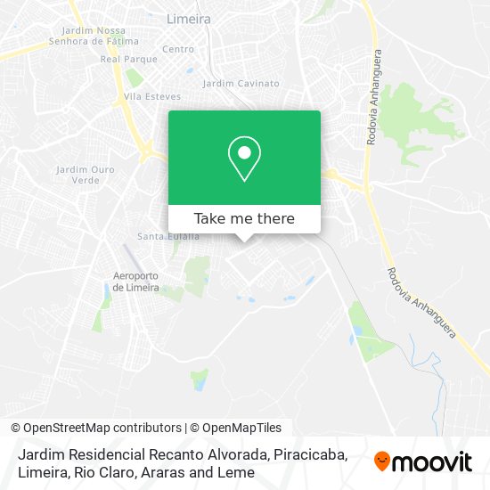 Mapa Jardim Residencial Recanto Alvorada