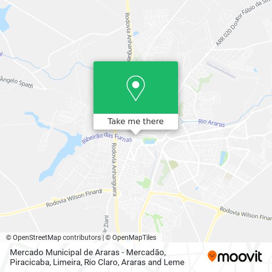Mercado Municipal de Araras - Mercadão map