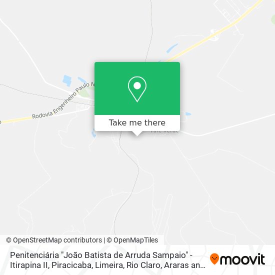 Penitenciária "João Batista de Arruda Sampaio" - Itirapina II map