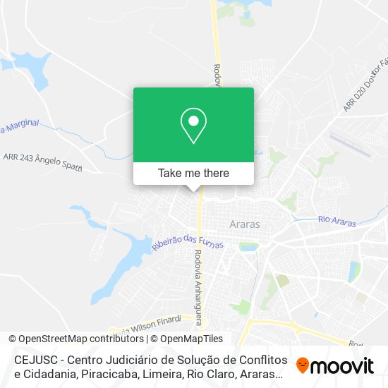 CEJUSC - Centro Judiciário de Solução de Conflitos e Cidadania map