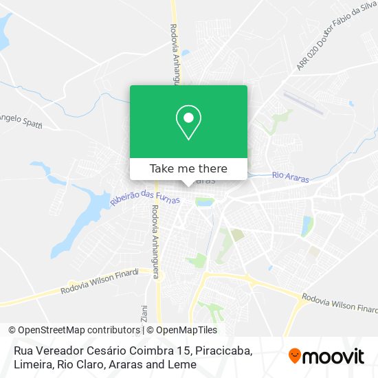 Rua Vereador Cesário Coimbra 15 map