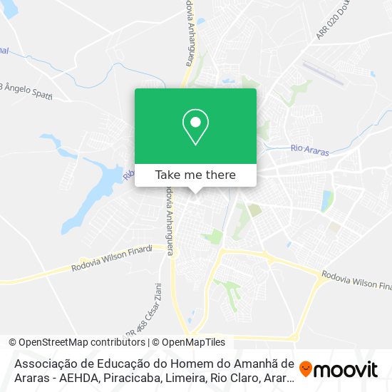 Associação de Educação do Homem do Amanhã de Araras - AEHDA map