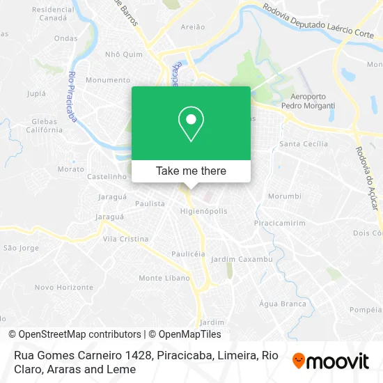 Rua Gomes Carneiro 1428 map