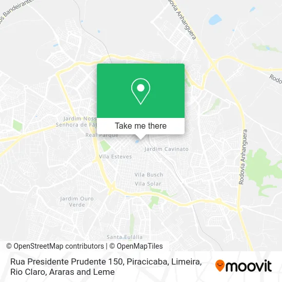 Rua Presidente Prudente 150 map