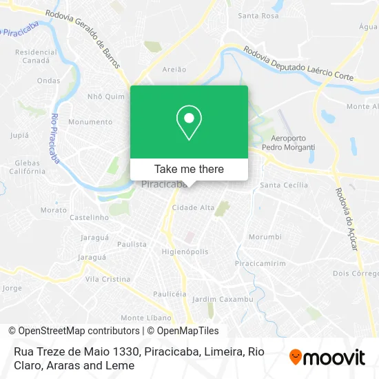 Rua Treze de Maio 1330 map