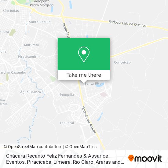 Chácara Recanto Feliz Fernandes & Assarice Eventos map