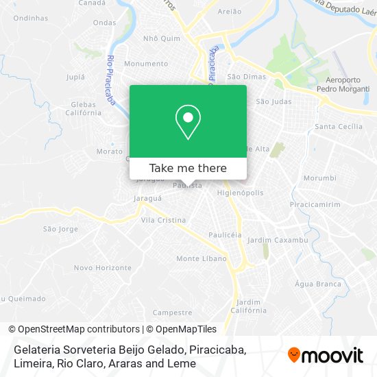 Gelateria Sorveteria Beijo Gelado map