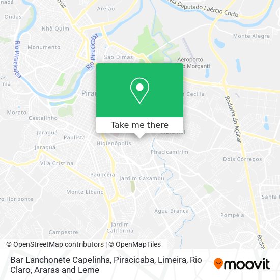 Bar Lanchonete Capelinha map