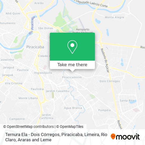 Ternura Ela - Dois Córregos map