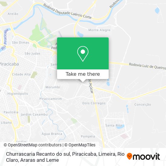 Churrascaria Recanto do sul map