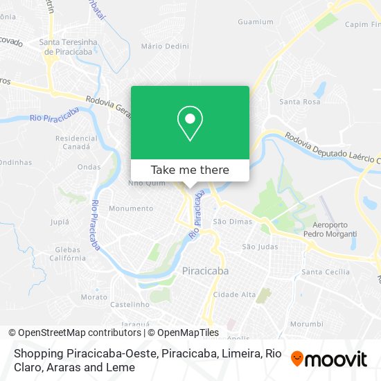 Shopping Piracicaba-Oeste map