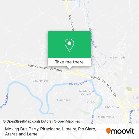 Moving Bus Party map