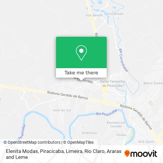 Elenita Modas map