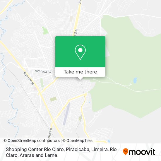 Shopping Center Rio Claro map