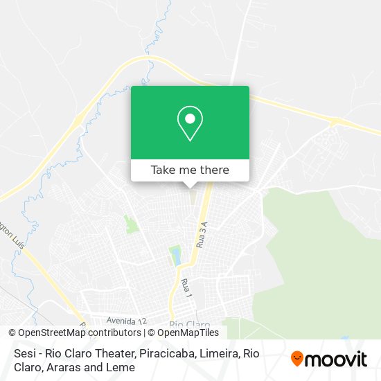 Sesi - Rio Claro Theater map