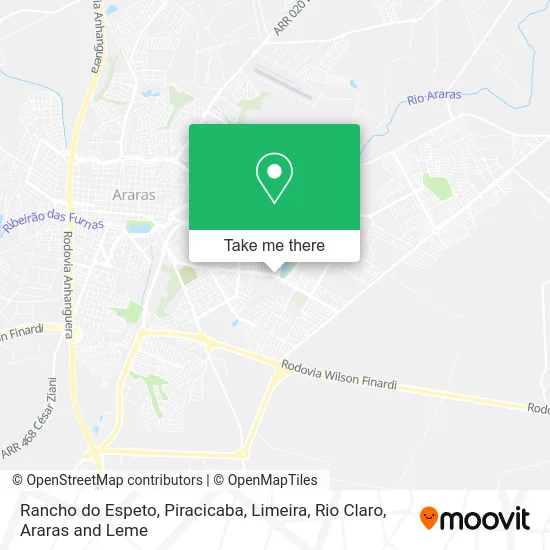 Rancho do Espeto map