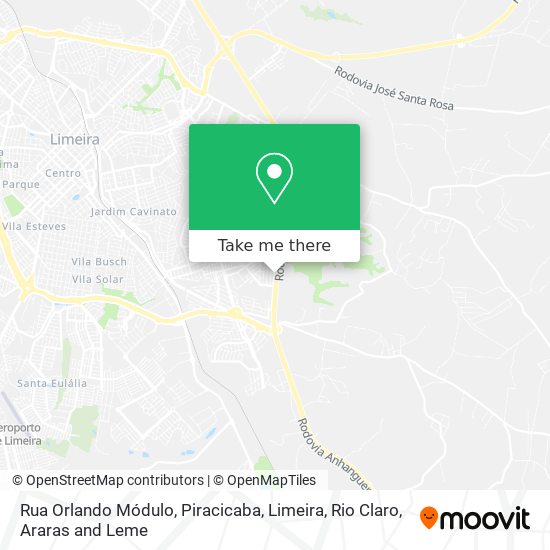 Rua Orlando Módulo map