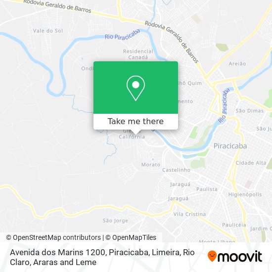 Avenida dos Marins 1200 map